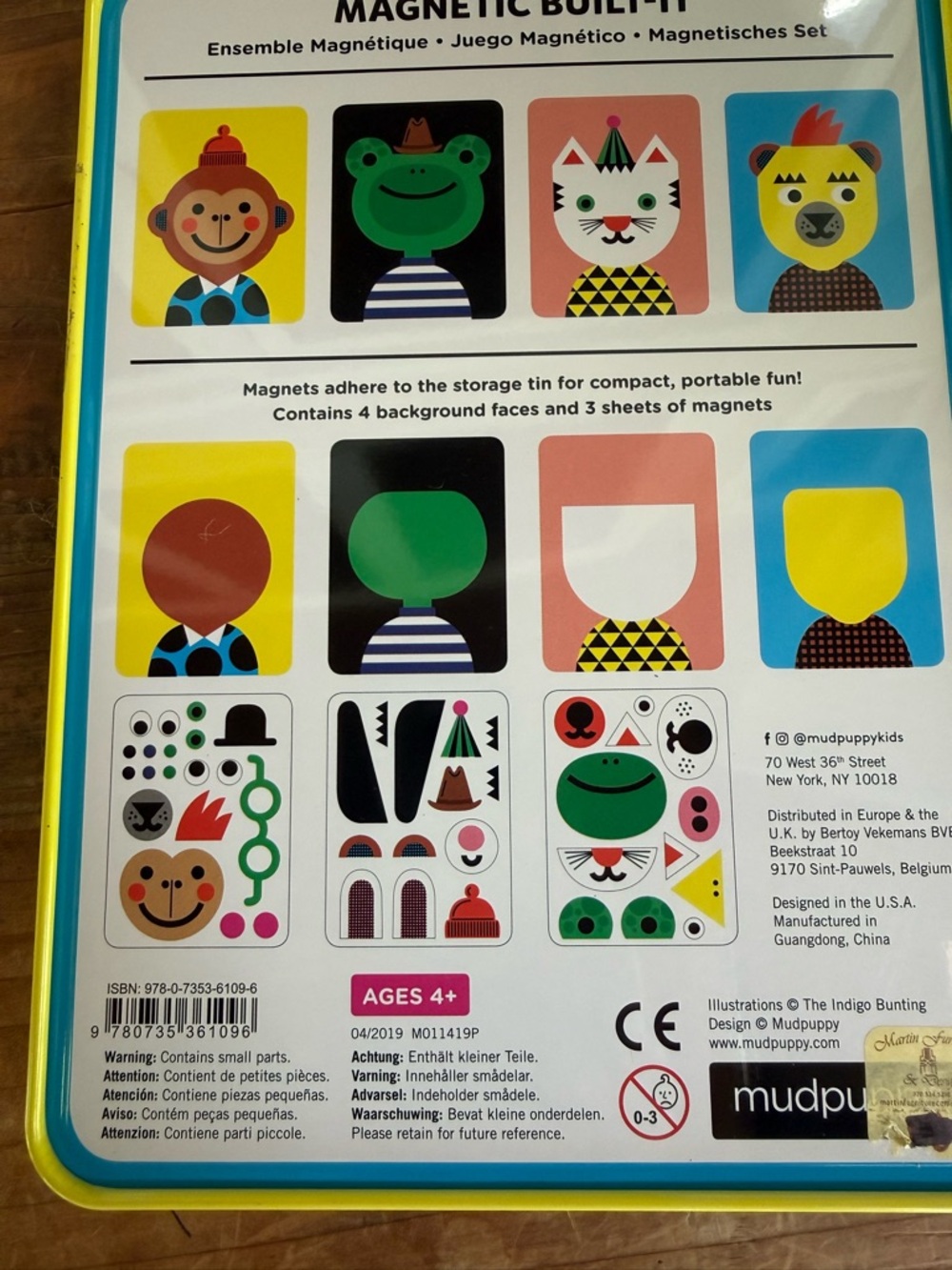 MUDPUPPY NWT Make-a-Face Magnetic Build-It Kids Toy UNOPENED! FUN creative toy! - Picture 2 of 4